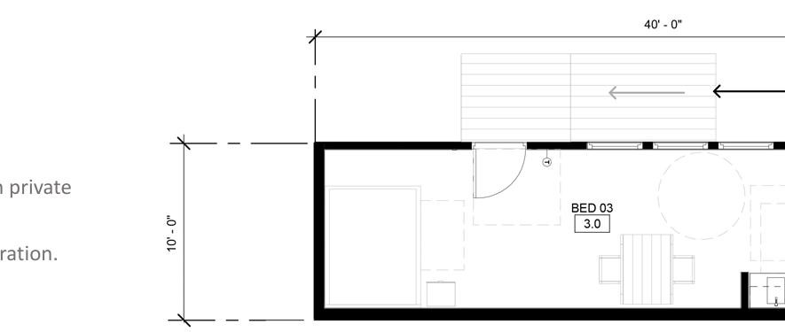 Connect Shelter 1 Efficiency floor plan